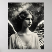 Poster Angel Stars Noir et Blanc (Devant)