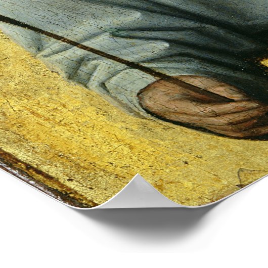 Poster Angel tenant une branche d'olivier (Coin)