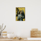 Poster Angel tenant une branche d'olivier (Cuisine)