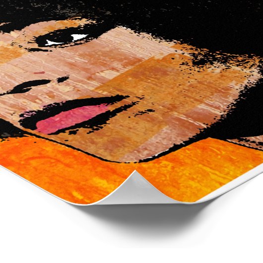 POSTER ANGELA DAVIS (COULEUR) (Coin)