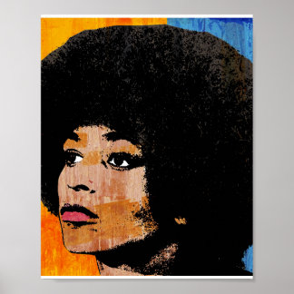 POSTER ANGELA DAVIS (COULEUR)
