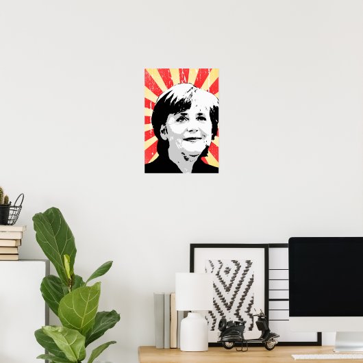 Poster Angela Merkel (Bureau à domicile)