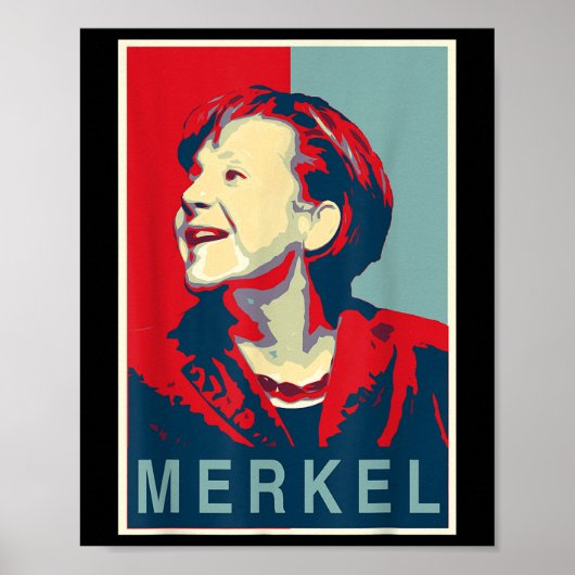 Poster Angela Merkel - Le style Obama (Devant)