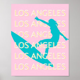 Poster Angeles Travel Art, Californie, Travel Art, Preppy