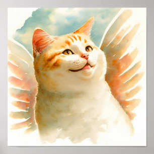 Poster Angelica L'affiche de chat Heavenel Angel