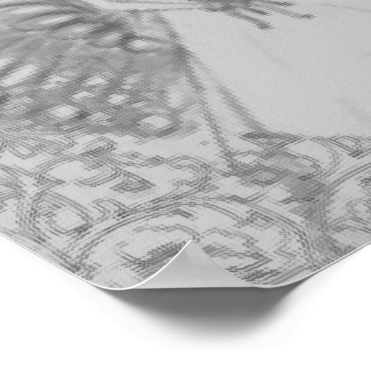 Poster Angélique Doux 16 Gris (Coin)