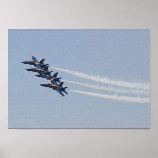 Poster Angels bleus FA-18 (Devant)