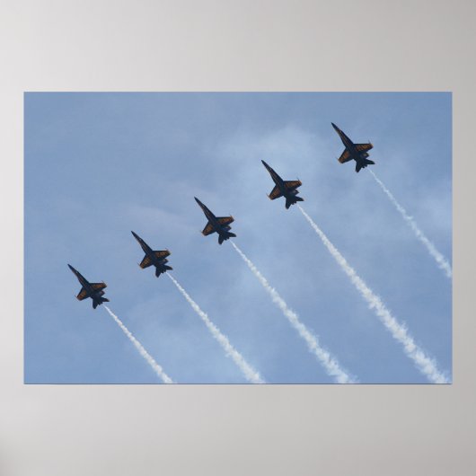 Poster Angels bleus FA-18 (Devant)