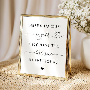 Poster Angels De Script Coeur En Mémoire Du Mariage Signa