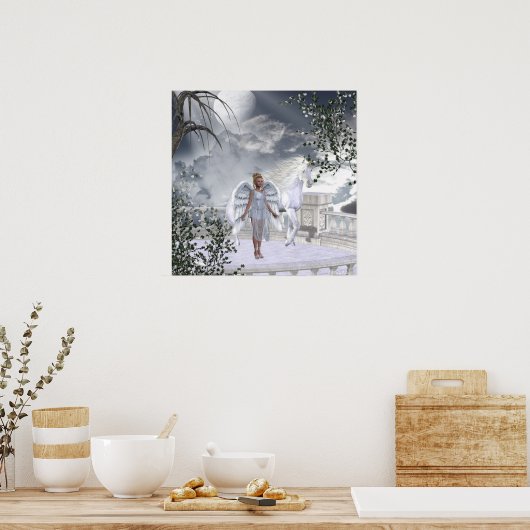Poster Angels Fae Unicornes Imprimer (Cuisine)