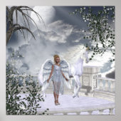 Poster Angels Fae Unicornes Imprimer (Devant)