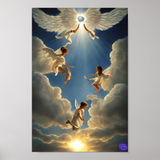 POSTER ANGELS JOUEUX