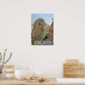 Poster Angels Landing, Zion NP (Cuisine)