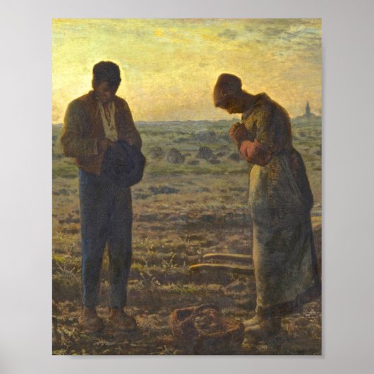 Poster Angelus Jean Francois Millet (Devant)