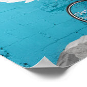 Poster Ange's Ailes Bleu Rouge et blanc Citation Motivati (Coin)