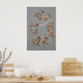 Poster Anges de Cherub de la Renaissance (Cuisine)