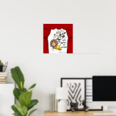 Poster Anges de Lion et d'Agneau (Bureau à domicile)