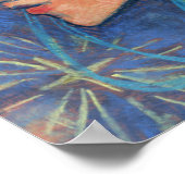 Poster Anges de Noël Art Nouveau Peinture Gingembre Femme (Coin)