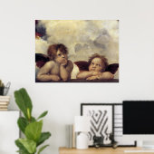 Poster Anges de Raphaël (Bureau à domicile)