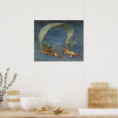 Poster Anges Détail d'Adonis conduit par les Cupidons par (Cuisine)