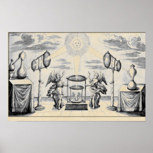 Poster Anges divins de l'alchimie