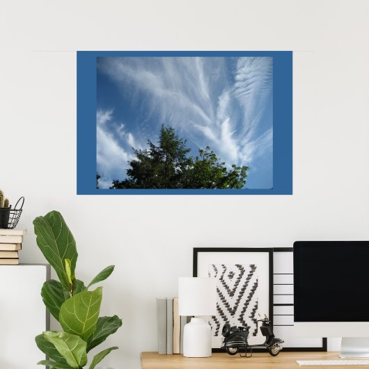 Poster Anges du plateau (Bureau à domicile)