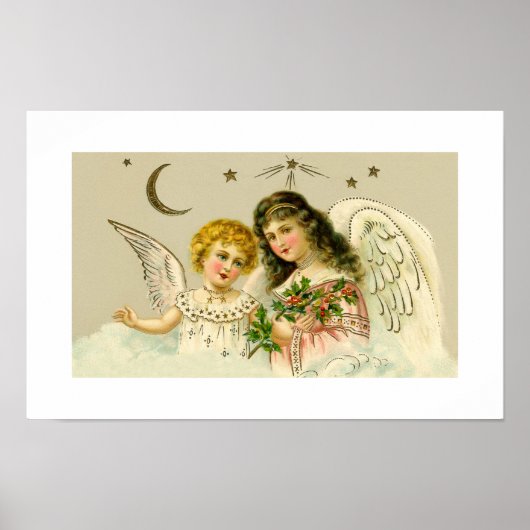 Poster Anges et houx (Devant)