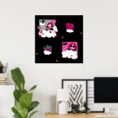 Poster Anges gothiques (Bureau à domicile)