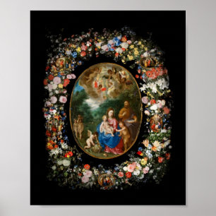 Poster Anges offrant des cadeaux
