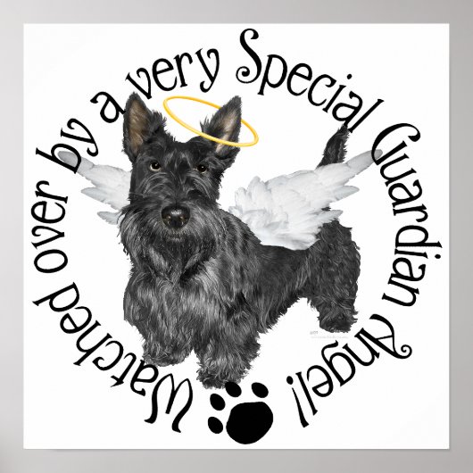 Poster Anges Scottish Terrier (Devant)
