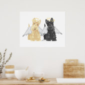 Poster Anges Terrier Écossais (Cuisine)