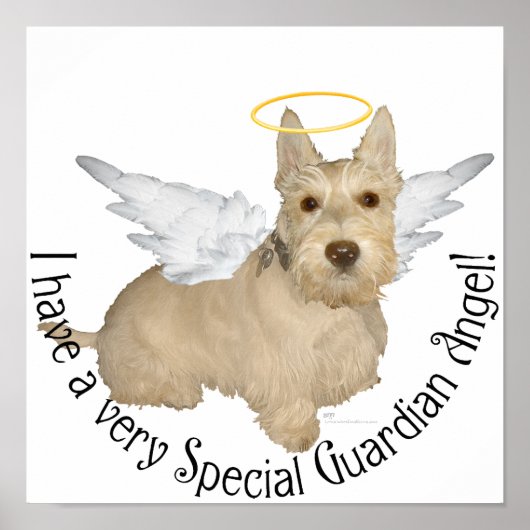 Poster Anges Terrier Ecossais Rouquin (Devant)