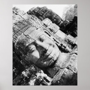 Poster Angkor Cambodge, Tête du Bayon