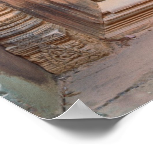 Poster Angkor Vat Entryway, Cambodge (Coin)