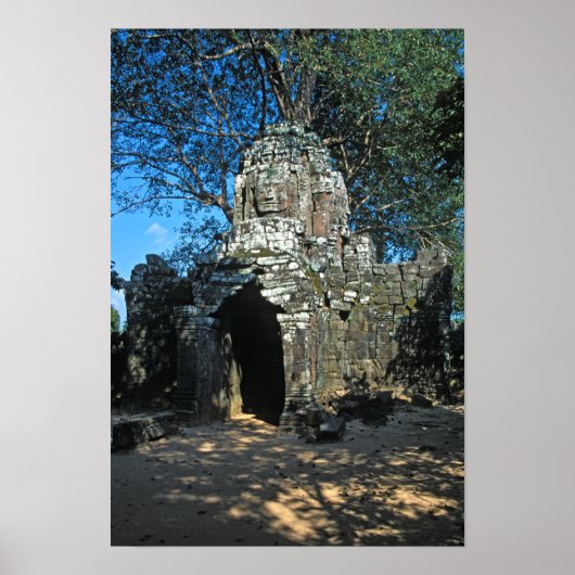Poster Angkor wat, temple Ta som - Cambodge, Asie (Devant)