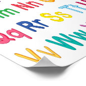 Poster Anglais Alphabet Pour Enfants (Coin)