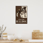 Poster anglais Bulldog (Cuisine)