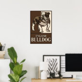 Poster anglais Bulldog (Bureau à domicile)