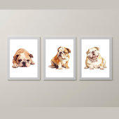 Poster anglais Bulldog Wall Art, Bulldog
