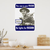 Poster Anglais — Cet Homme Est Ton Ami (Cuisine)