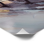 Poster Anglais Cocker Spaniel Noël Festin Saison (Coin)