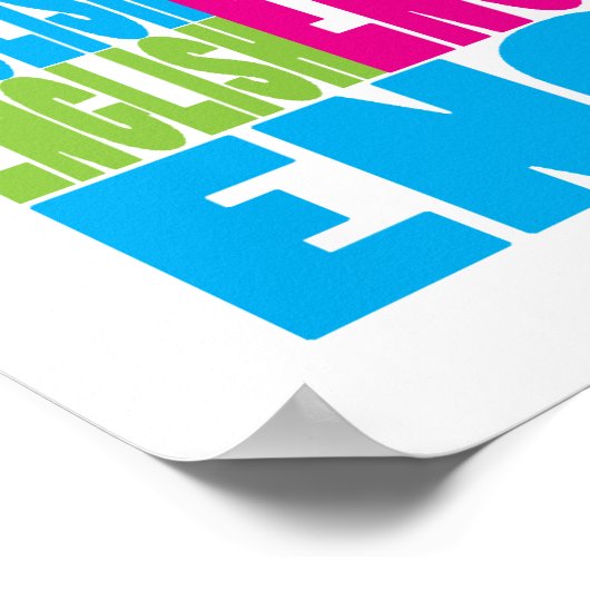 Poster Anglais coloré (Coin)