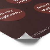 Poster anglais Persuasif Essai Tree (Coin)