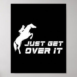 Poster Anglais Riding Chasseur Jumper Girl Horseback équi