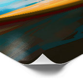 Poster Anglais Setter Beach Surfing Painting (Coin)