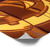 Poster Anglais Setter Halloween Éffrayant (Coin)