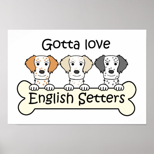 Poster Anglais Setter Lover (Devant)