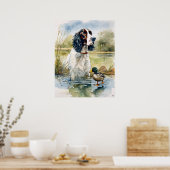 Poster Anglais Springer Spaniel - Chien Art Imprimer (Cuisine)