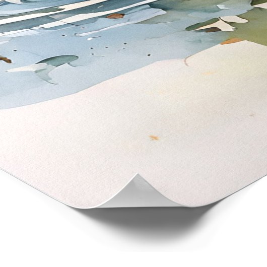 Poster Anglais Springer Spaniel - Chien Art Imprimer (Coin)