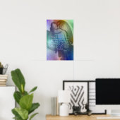 Poster Angle arc-en-ciel avec dire (Bureau à domicile)